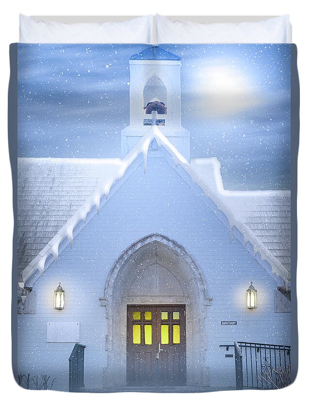 Church Duvet Cover featuring the photograph Sanctuary by Mark Andrew Thomas
