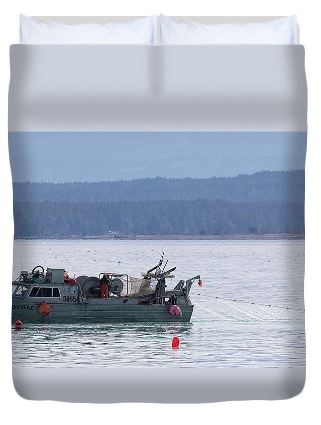 Sandy Isle Duvet Cover featuring the photograph Sandy Isle by Randy Hall