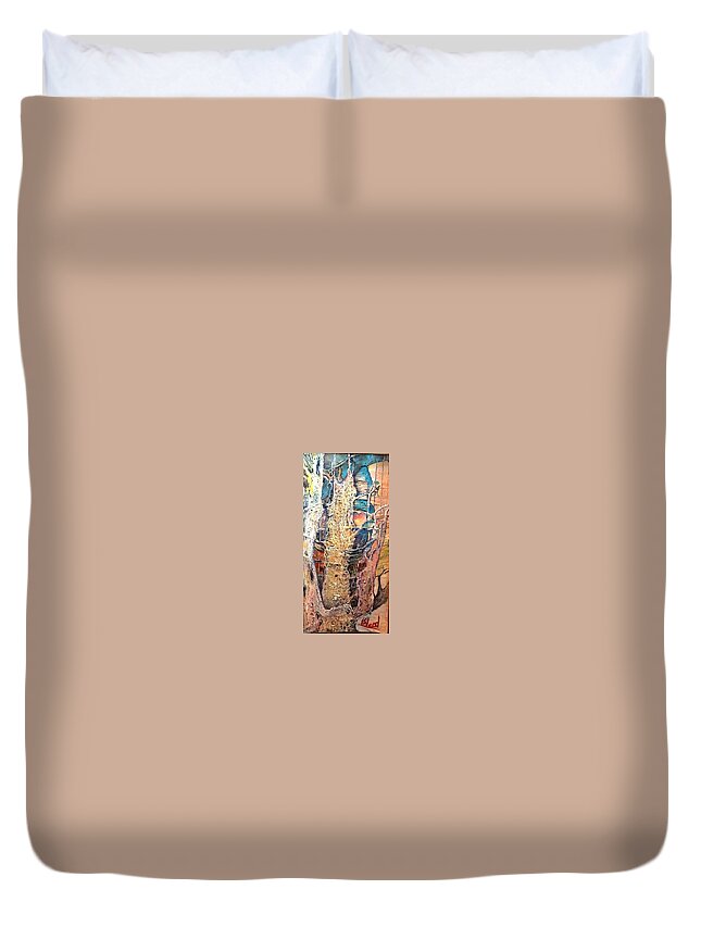 Trees Duvet Cover featuring the painting Sapelo by Peggy Blood