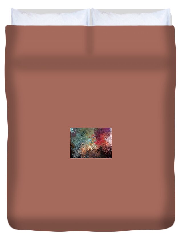  Duvet Cover featuring the digital art Screened Out by Rein Nomm