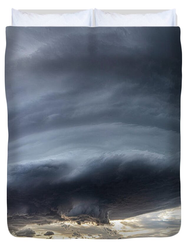 Supercell Duvet Cover featuring the photograph Sculpted Supercell by Marcus Hustedde