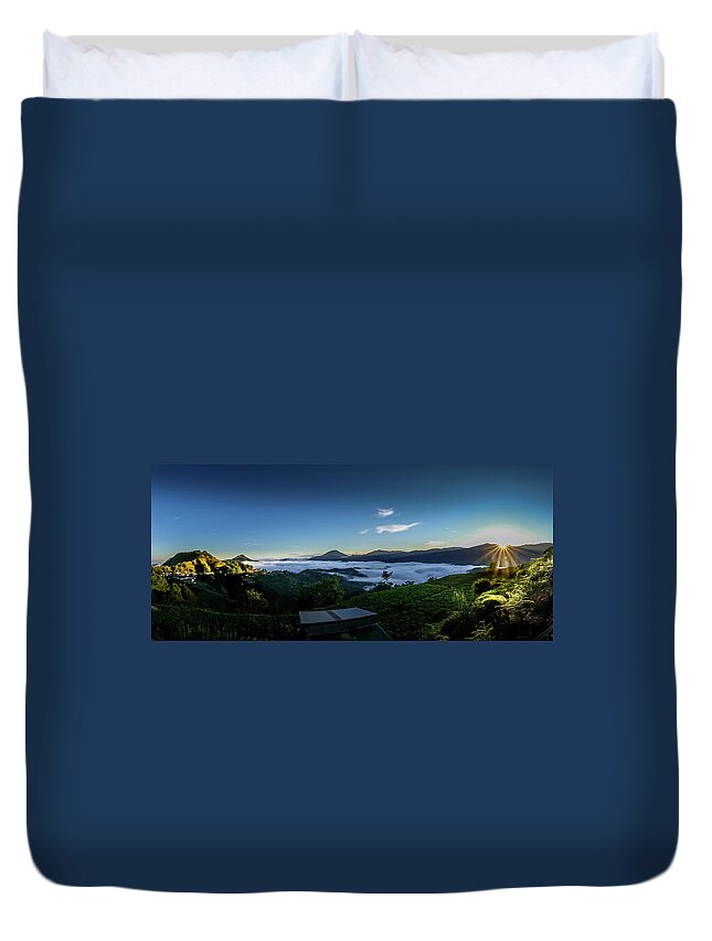 Apo Duvet Cover featuring the photograph Sea of Clouds in Mountain Province by Arj Munoz