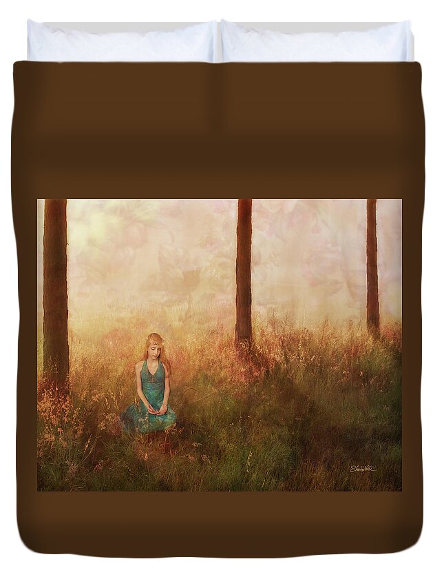 Fine Art Duvet Cover featuring the photograph Serenity by Shara Abel