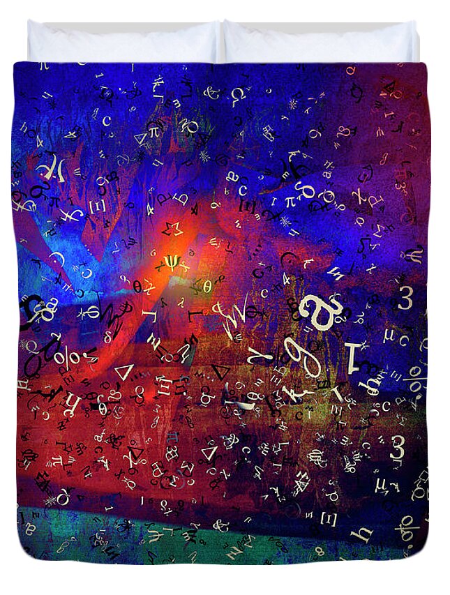 Nag005938 Duvet Cover featuring the digital art Show Me The Science by Edmund Nagele FRPS
