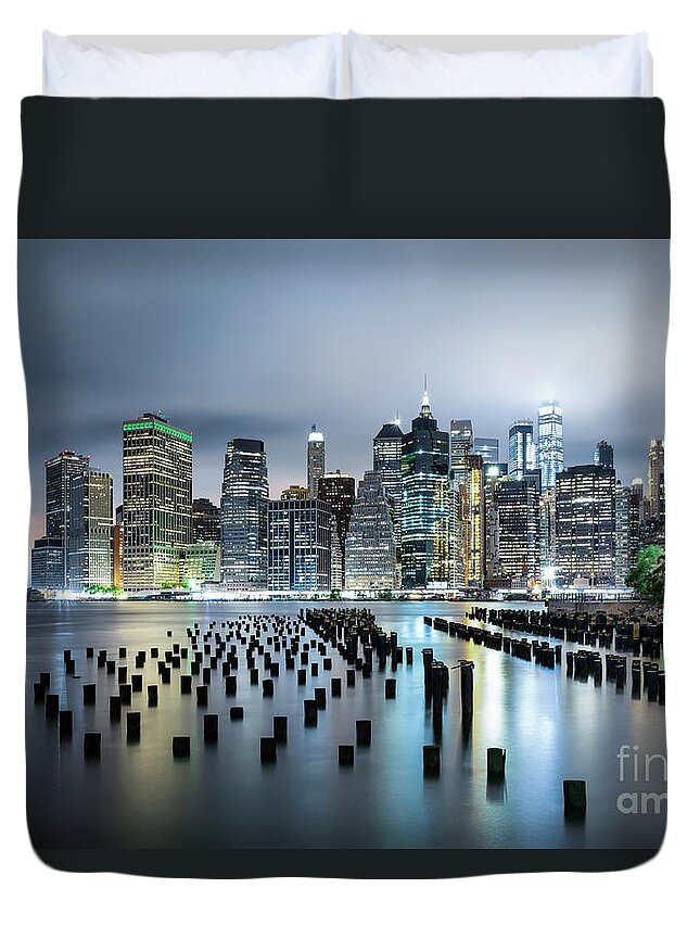 Kremsdorf Duvet Cover featuring the photograph Silver Glow by Evelina Kremsdorf