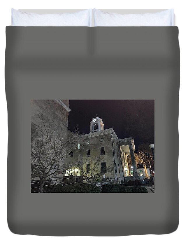 Court Duvet Cover featuring the photograph Small Town Justice by Lee Darnell