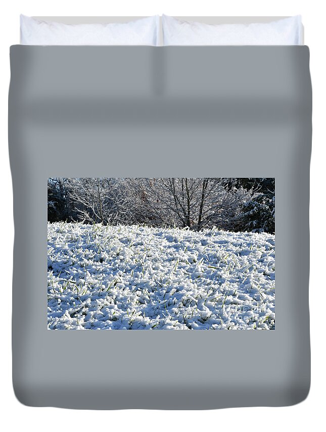 Snow Duvet Cover featuring the photograph Snow by Phil Perkins