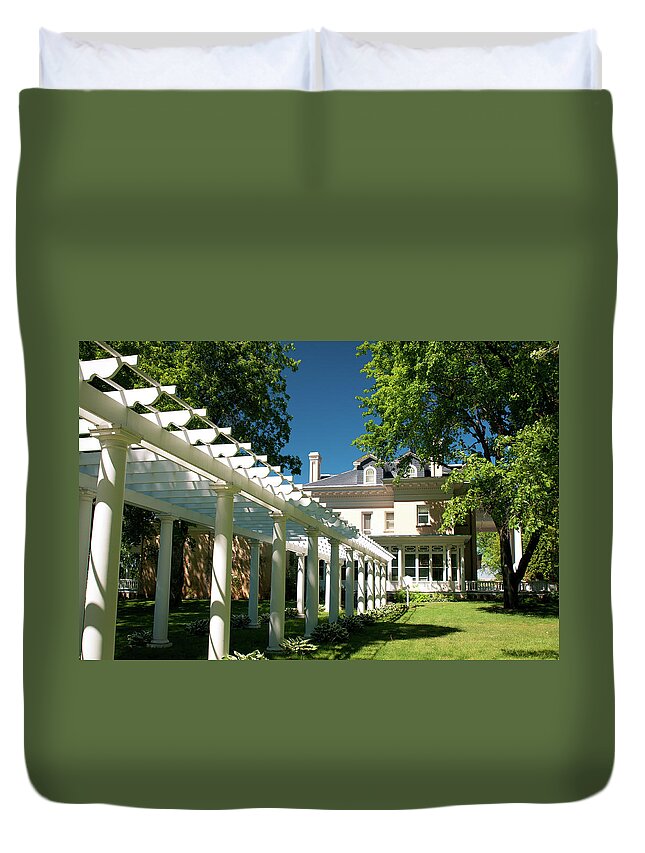 Montana Duvet Cover featuring the photograph Southern View of Riverside by Tara Krauss