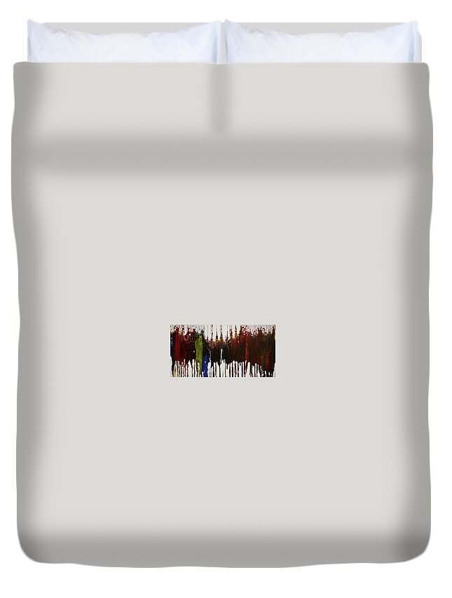 Pour Duvet Cover featuring the mixed media Spirited by Aimee Bruno