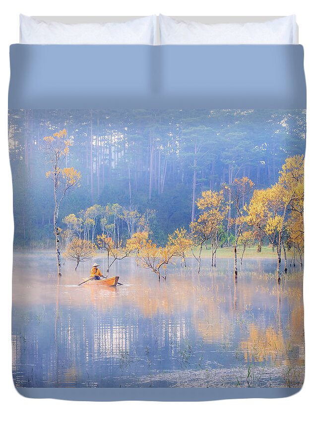 Awesome Duvet Cover featuring the photograph Spring Coming by Khanh Bui Phu