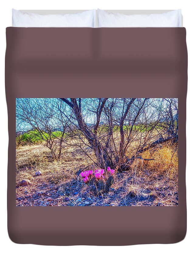 Springtine Duvet Cover featuring the photograph Springtime in Arizona by Tatiana Travelways