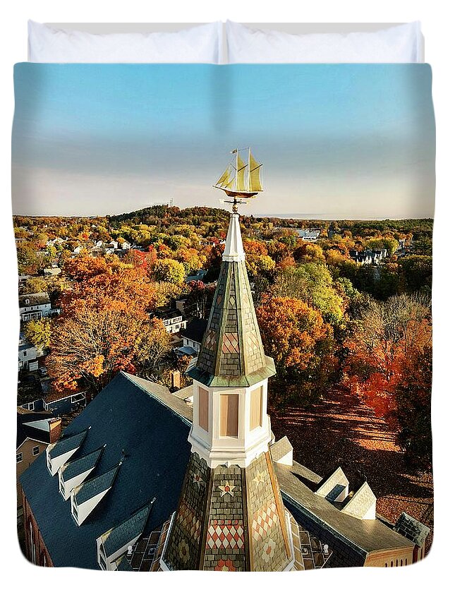 Duvet Cover featuring the photograph St Johns by John Gisis