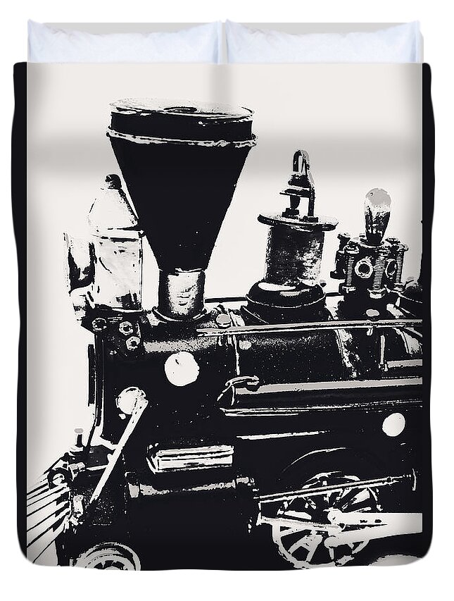Victorian Duvet Cover featuring the photograph Steam Industry by Jorgo Photography