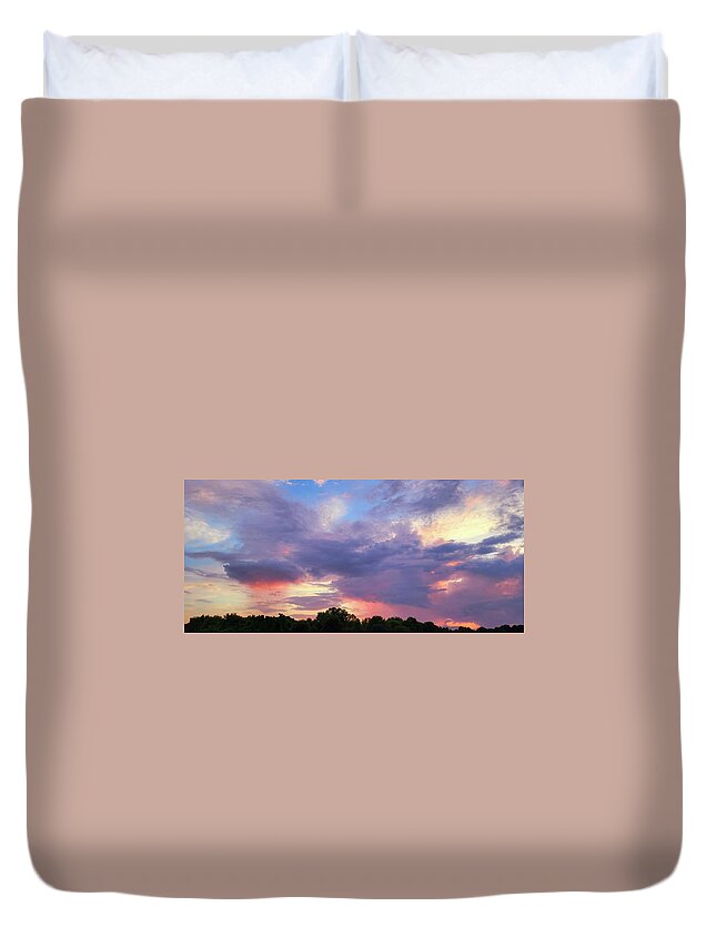 Convection Duvet Cover featuring the photograph Storm Stages 8/16/21 by Ally White