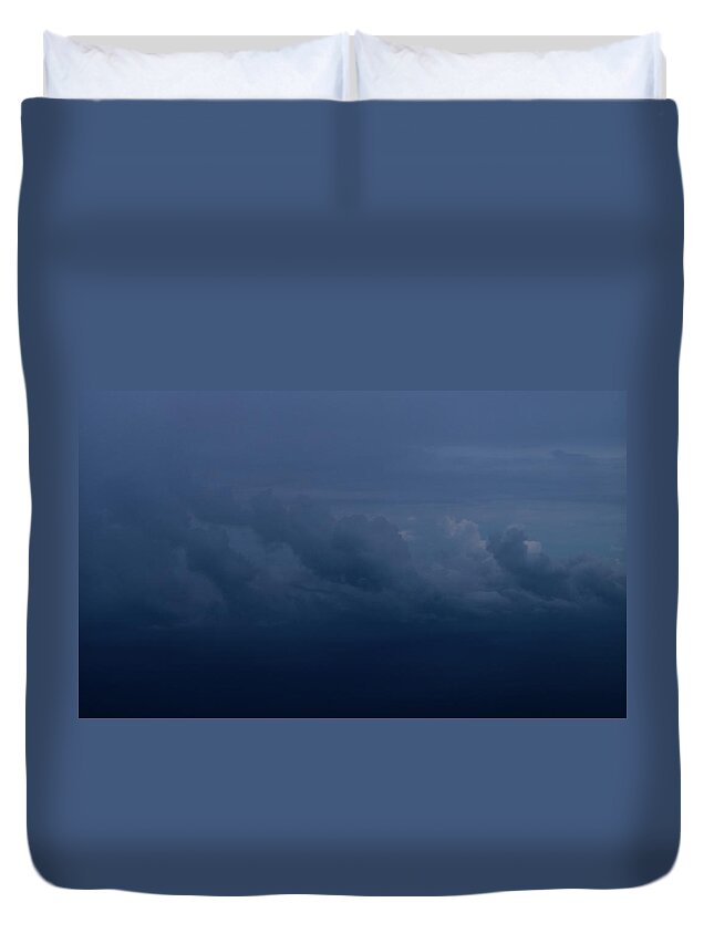  Duvet Cover featuring the photograph Stormy Flight by Eric Hafner