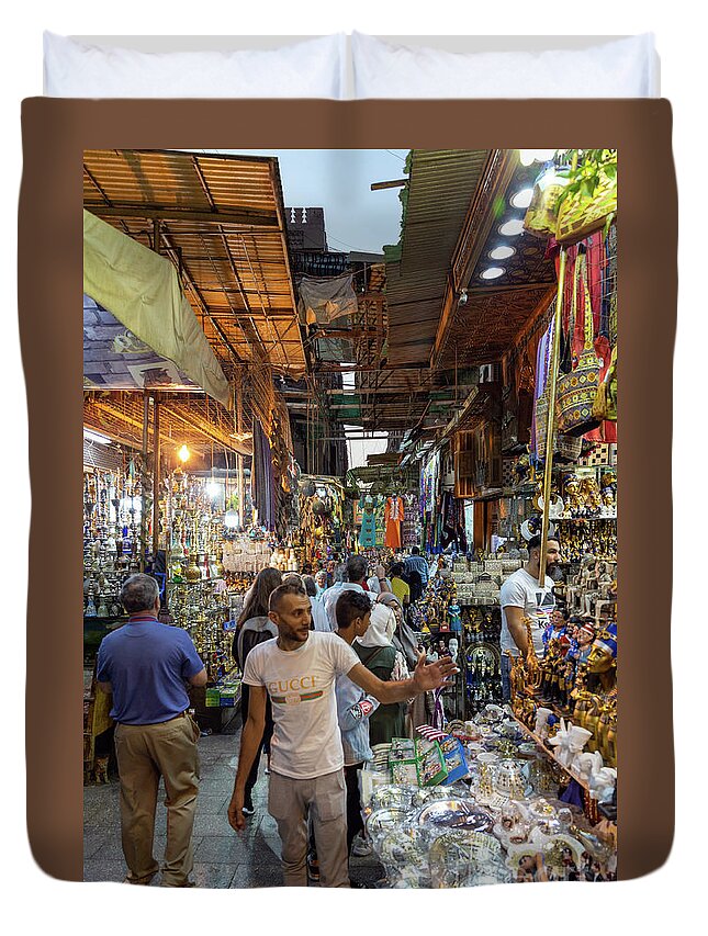 Street Duvet Cover featuring the photograph Street Vendors by Tom Watkins PVminer pixs