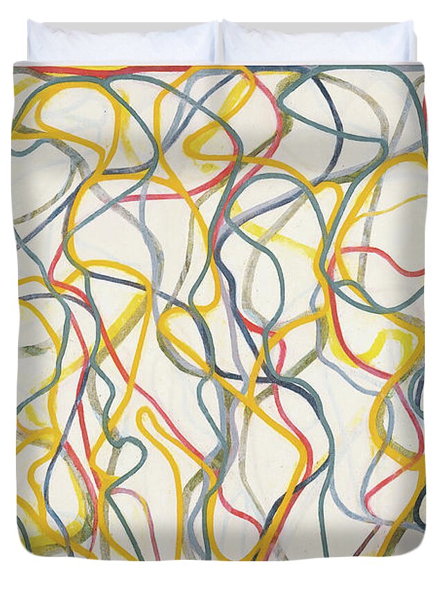 Brice Marden Duvet Cover featuring the photograph Study for the Muses by Doc Braham