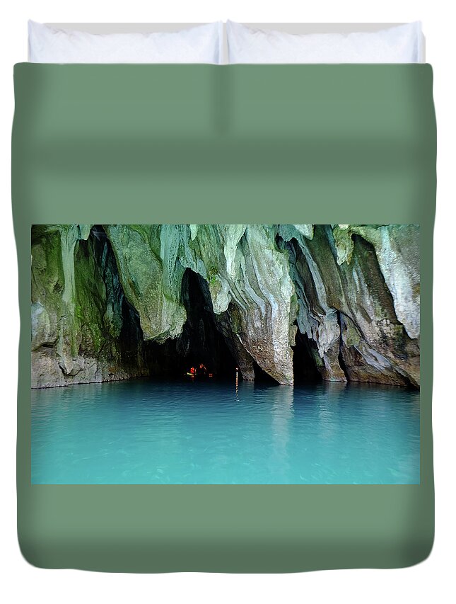Philippines Duvet Cover featuring the photograph Subterranean River National Park by Arj Munoz