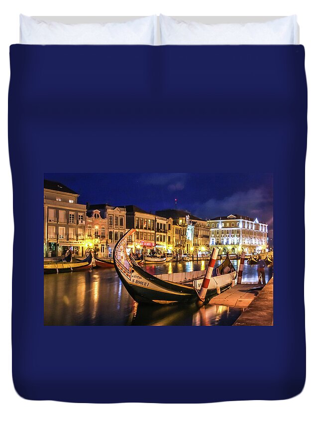 Cory Duvet Cover featuring the photograph Summer Evening, Portugal by Tom and Pat Cory