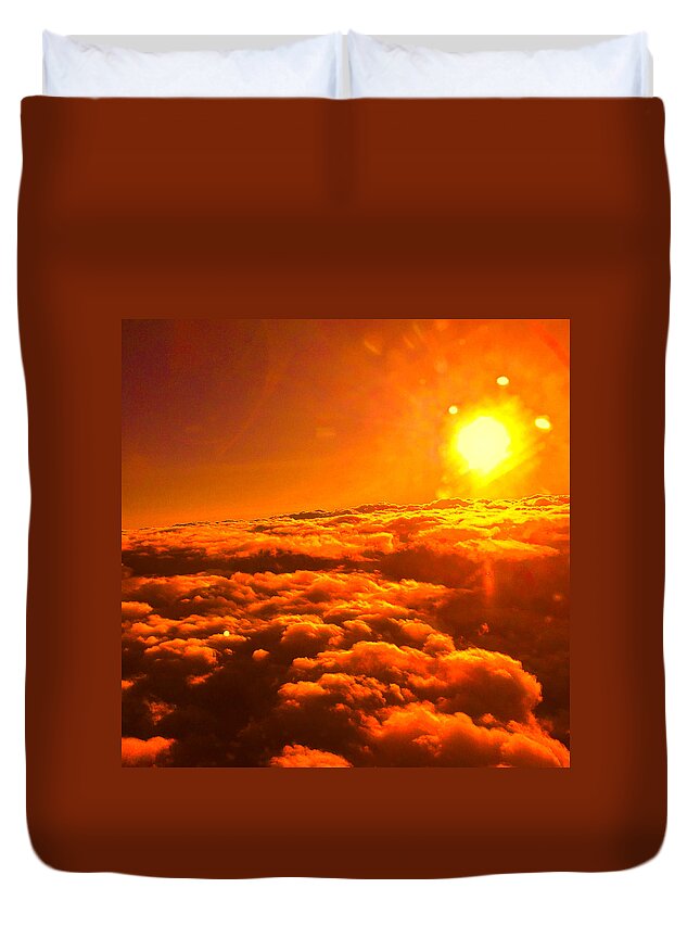 Sunrise Duvet Cover featuring the photograph Sunrise at sunset by Trevor A Smith