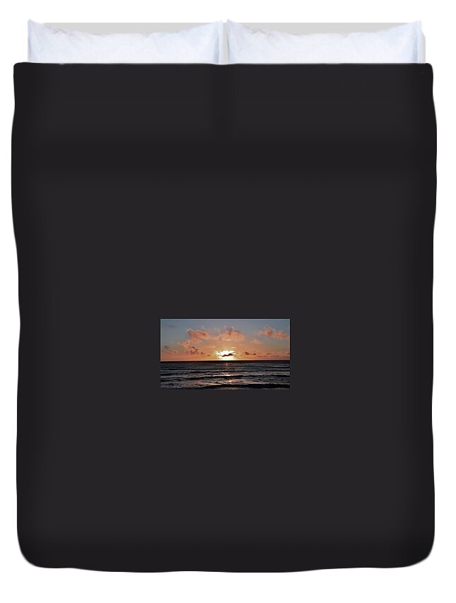 Cliff Duvet Cover featuring the photograph Sunset Cliffs II by Christina McGoran