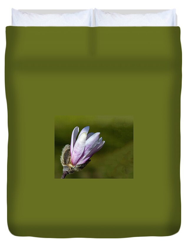 Flower Duvet Cover featuring the photograph Sweet Magnolia by Cathy Kovarik