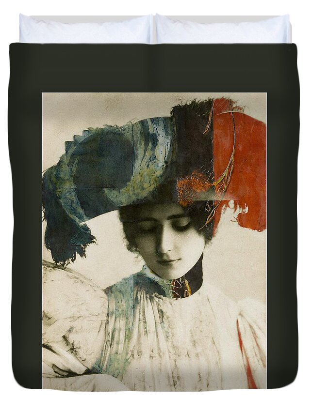 Cleo De Merode Duvet Cover featuring the digital art Sweet Painted Lady by Paul Lovering