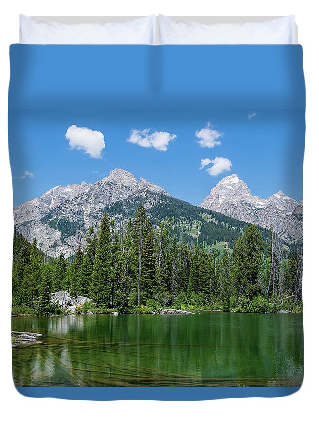 Nature Duvet Cover featuring the photograph Taggart Lake by Rose Guinther