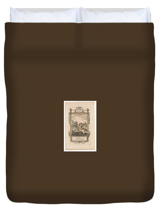 Engraving Duvet Cover featuring the photograph Tarabites or Peruvian rope bridges by Popular Art