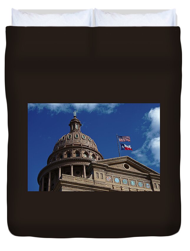 19th Century Style Duvet Cover featuring the photograph Texas Capitol Building by Sean Hannon
