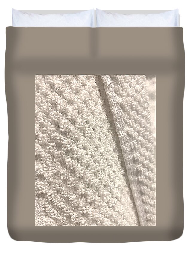 Towel Duvet Cover featuring the photograph Texture by Lee Darnell