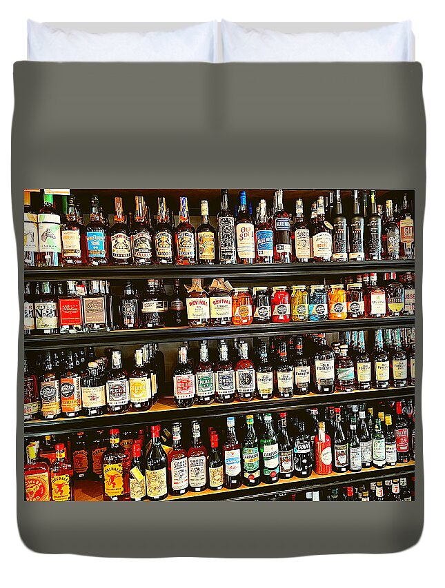 Liquor Duvet Cover featuring the photograph The Candy Store by Lee Darnell
