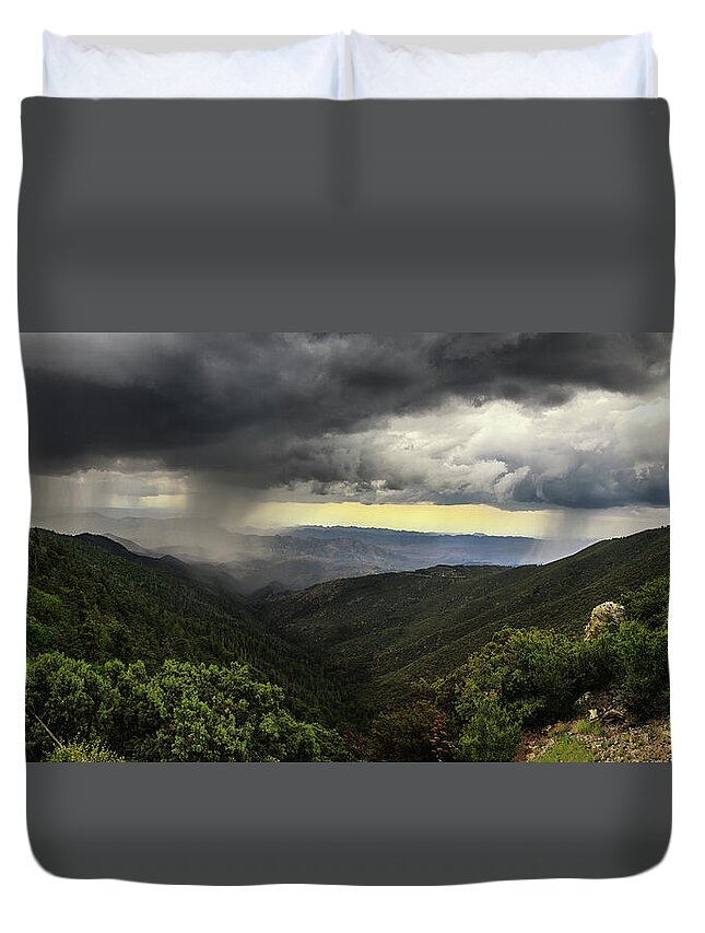 Arizona Duvet Cover featuring the photograph The Coming Storm by Rick Furmanek