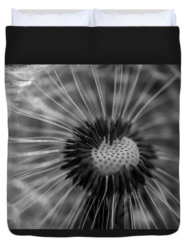 Landscape Duvet Cover featuring the photograph The dandelion by Jamie Tyler