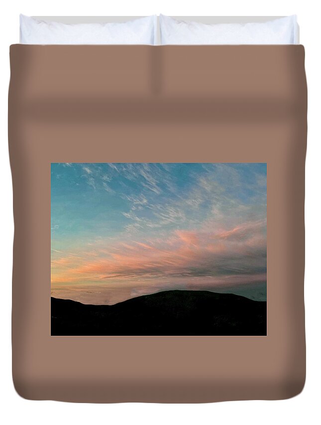 Dawn Duvet Cover featuring the photograph The Delicate Light of Dawn by Sarah Lilja