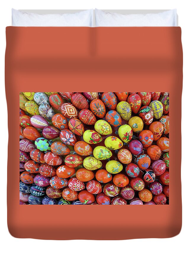 Egg Duvet Cover featuring the photograph The Eggs of Kiev by Calvin Boyer