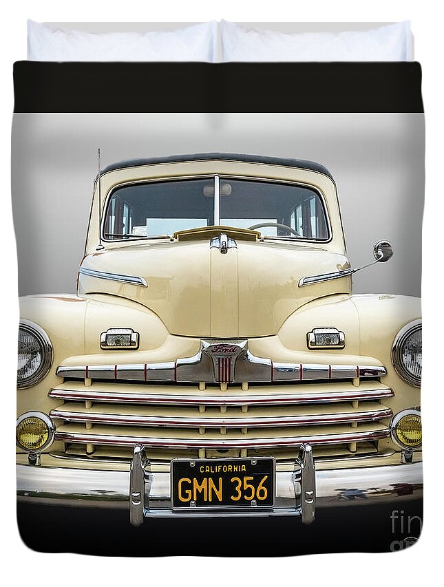 California Duvet Cover featuring the photograph The Face of a Woodie, 1 of 3 by David Levin