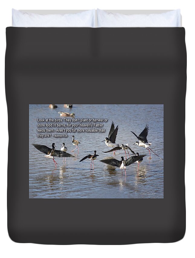 Matthew Duvet Cover featuring the photograph The Father's Provision by Brian Tada