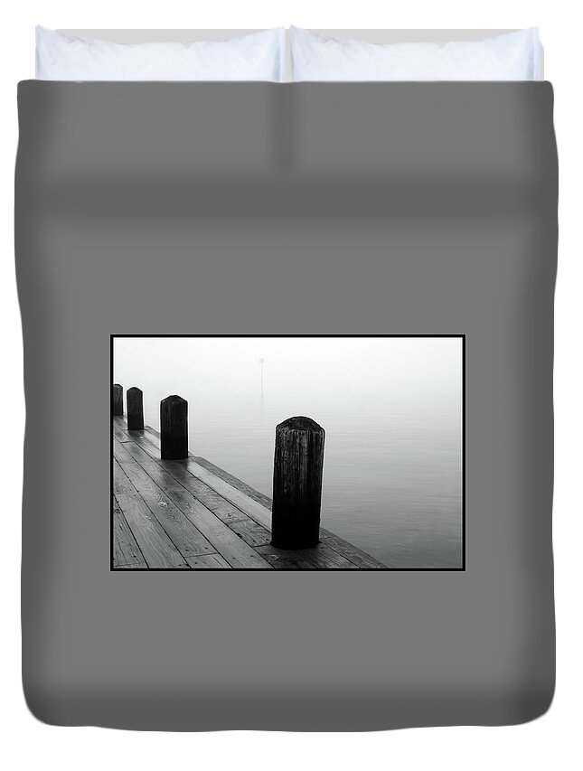Landscape Duvet Cover featuring the photograph The Fog by WonderlustPictures By Tommaso Boddi