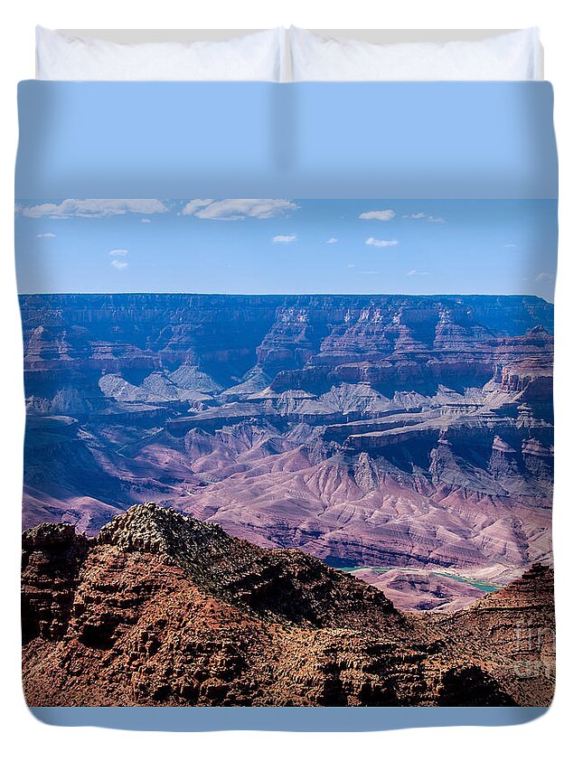 The Grand Canyon Arizona Duvet Cover featuring the digital art The Grand Canyon Arizona by Tammy Keyes