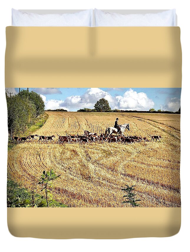 Hunt Duvet Cover featuring the photograph The Hunt by Gordon James