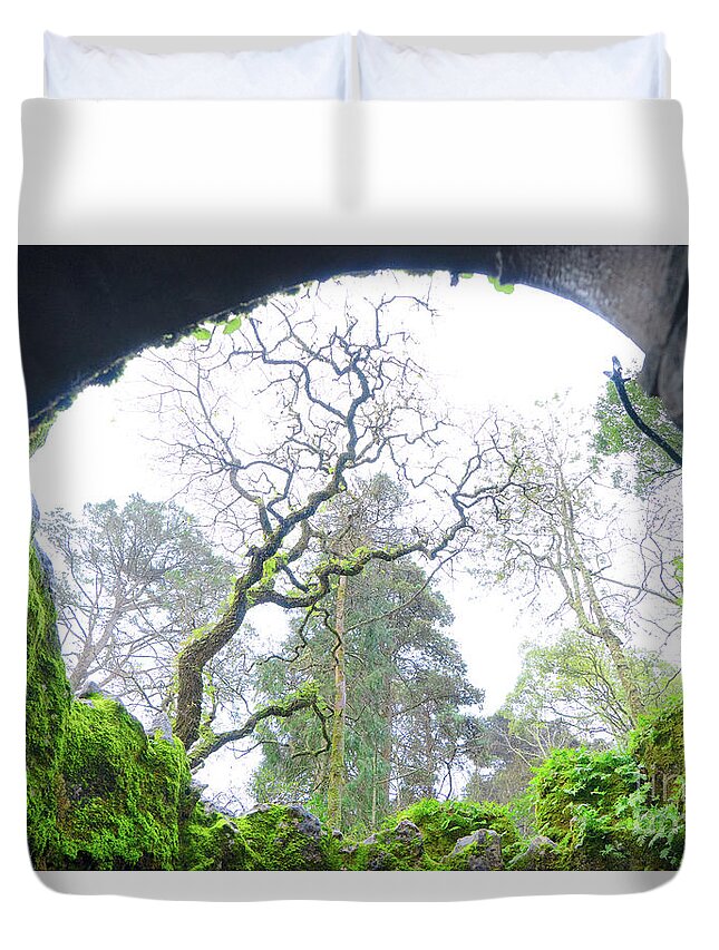 Sintra Duvet Cover featuring the photograph The Initiation Well by Anastasy Yarmolovich