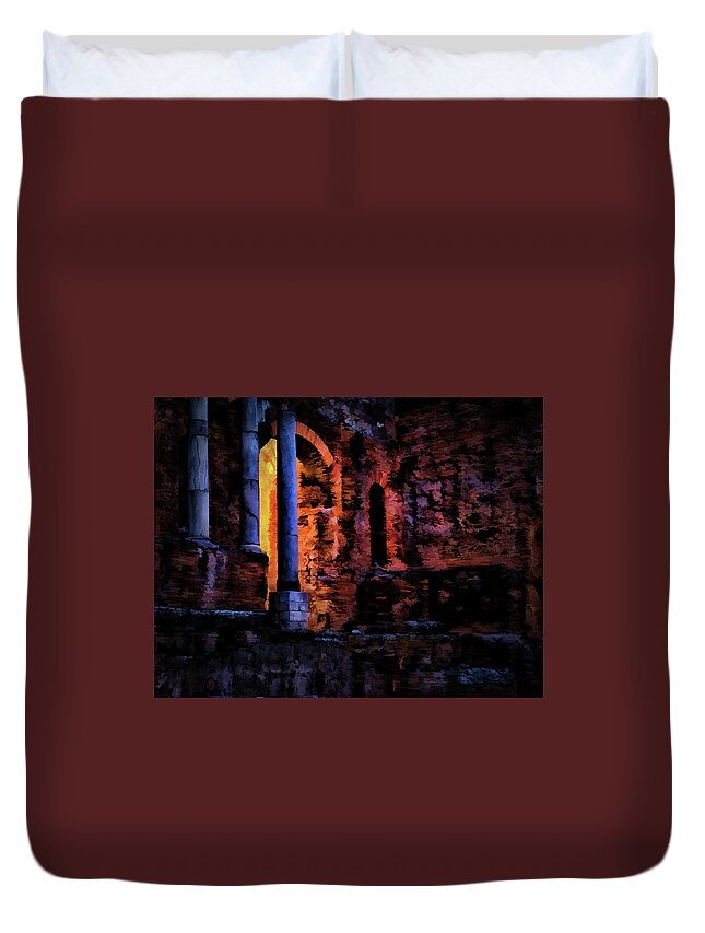 Italy Duvet Cover featuring the photograph The Light Within by Monroe Payne