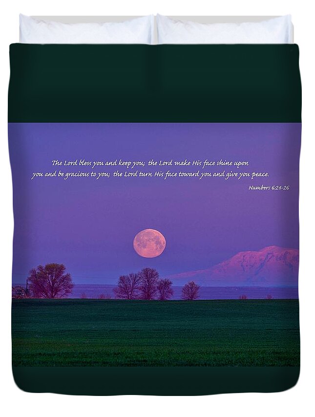 The Lord Bless You Duvet Cover featuring the photograph The Lord Bless You by Lynn Hopwood