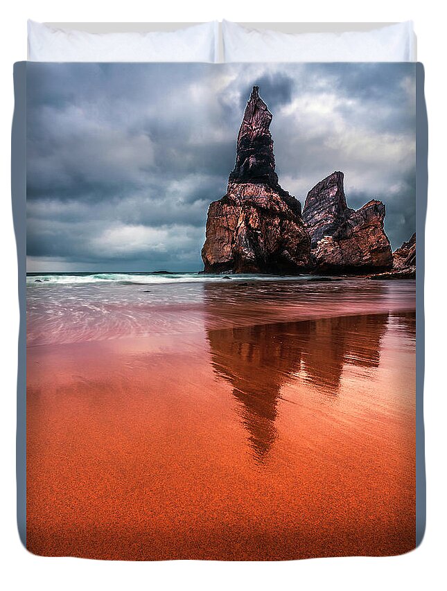 Portugal Duvet Cover featuring the photograph The Needle by Evgeni Dinev