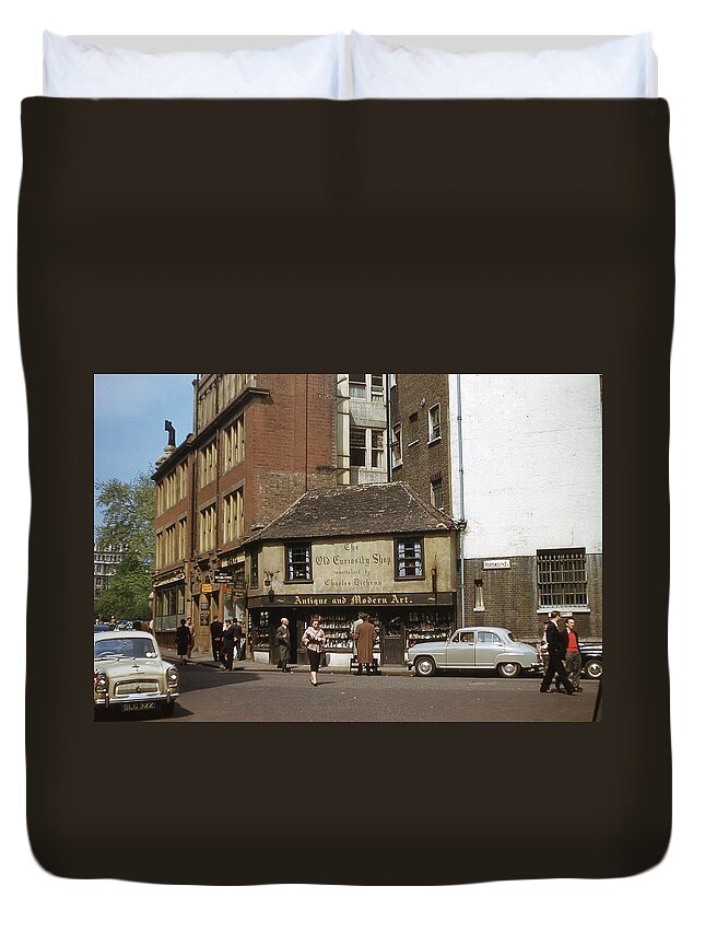 Charles Dickens Duvet Cover featuring the photograph The Old Curiosity Shop 1957 by Jeremy Butler
