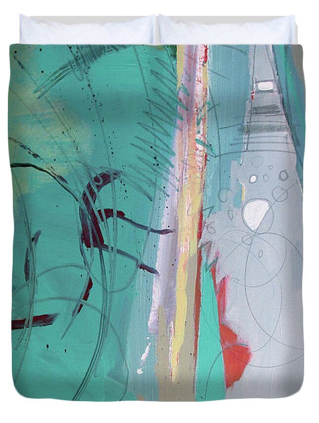 The Other Side Duvet Cover featuring the painting The Other Side by John Gholson