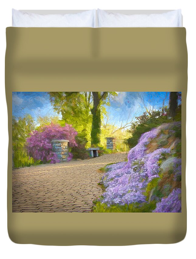  Duvet Cover featuring the photograph The Path by Jack Wilson