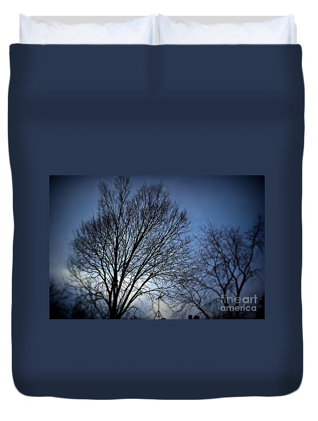 Landscape Photography Duvet Cover featuring the photograph The Silent Signs of Change by Frank J Casella