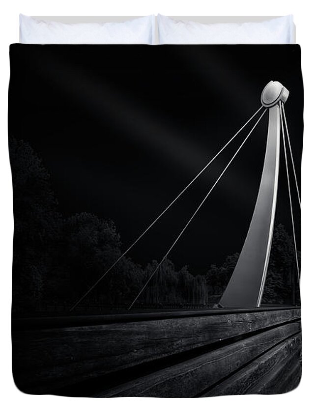 Bridge Duvet Cover featuring the photograph The small bridge by The P